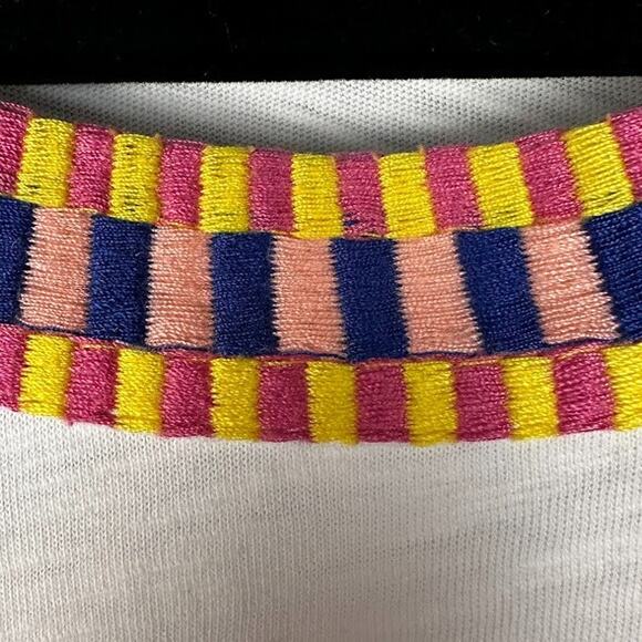 Boden Dress Womens 4R White Sena Embroidered Jersey Mini Stretch Resort Beach - Picture 4 of 13